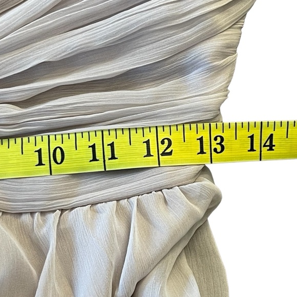 ASOS Soft Blush One Shoulder Pleated Bodice Layer Maxi Dress (6) - Picture 10 of 14